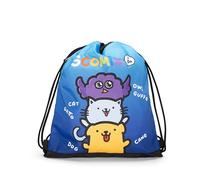 COMIX Scomix by Sio - Sacca Coulisse, con Tasca Compatta e Versatile, Ideale per Palestra, Scuola, Viaggi, Portamerenda, Idea Regalo Bambini e Ragazzi, 34x42cm, Blu