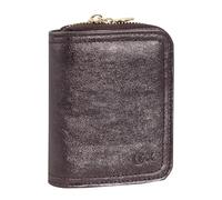 Comix Studs - Portafoglio, In Morbida Ecopelle, 10 Slot Portacarte, Porta Banconote, Chiusura Con Botttone, Metallerie con Finitura in Oro Lucido, in Box Regalo, Cm 9,5x12hx4 - Malva