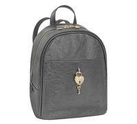 COMIX Studs - Zaino Fashion, Manico E Spallacci Regolabili, Scomparto Interno, Tasca Esterna Chiusa Con Bottone, Metallerie con Finitura Oro in Lucido, Per Lavoro, Tempo Libero, Cm 23x27hx12, Grigio