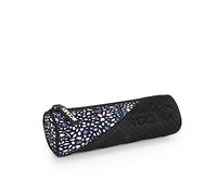 Comix TWEEN- Astuccio Scuola Porta Cancelleria con Tirazip in Metallo Personalizzata - Astuccio Piccolo Portapenne Bambino e bambina per Medie e Elementari, Nero/Bianco - 20x8Hcm