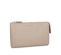 Comix U - Borsa Clutch Con Tracolla Staccabile, Chiusura Con Zip, Per Lavoro O Tempo Libero, In Ecopelle Granata, Cm 24x15hx4,5 - Beige