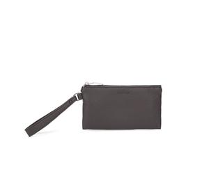 Comix U - Clutch Con Manico, Porta Tablet, Scomparto Per Penne, Cellulare E Cards, Chiusura Con Zip, Cm 31x21,5x6 - Marrone Scuro