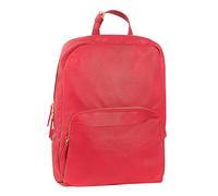 COMIX U, Glamour - Zaino Porta Pc Ideale come Zaino Università, Scuola e Lavoro, con Vano Organizzato, Chiusura Zip e Manico - Zainetto con Tasca Frontale a Zip per Regali Natale 28x39Hx14 cm, Cherry
