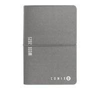 COMIX U, Medium - Agenda 2025 Settimanale 12 Mesi, Con Calendario, Planner, Spazio Per Note E Appunti - Cm 11,8x18h, Grigio