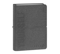 COMIX U YOURSELF - Agenda Giornaliera Mini 2025-2026, Diario 16 Mesi, con Copertina Morbida Termovirante, Elastico e 448 Pagine, ideale per la scuola e l'università 11x15.3 cm, Grigio