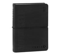 COMIX U YOURSELF - Agenda Giornaliera Mini 2026-2027, Diario 16 Mesi, con Copertina Morbida Termovirante, Elastico e 448 Pagine, ideale per la scuola e l'università 11x15.3 cm, Nero