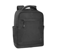 COMIX U - Zaino Business, con Tasca Imbottita per PC o Tablet 13'', 2 Tasche Laterali con Elastico, Tasca Frontale con Zip, Retro Ergonomico in Mesh, Fascia per Ancoraggio al Trolley, 38x26Hx13,5 cm