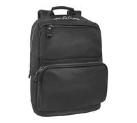 Comix U - Zaino Business Pro, Con Chiusura A Zip, Porta PC E Tablet, Morbida Ecopelle Granata, Per Lavoro O Tempo Libero, Cm 28x40hx16 - Nero