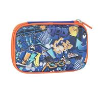 COMIX ULTRA BRIGHT - Astuccio Scuola, Astuccio Maxi Zip per Bambino e Bambina, con Set Cancelleria Incluso con Penna Cancellabile Blu e Rossa e Molto Altro, Cover Rigida e Tirazip, 14,5x6,5Hx21 cm