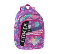 Comix Ultra Bright - Zaino Scuola Pannello Scrittura Led Personalizzabile, 3 Ampi Scomparti, Tasca Frontale, Schienale e Fondo Termoformati, Spallacci Imbottiti e Regolabili, 32x43Hx23 cm, 31 L