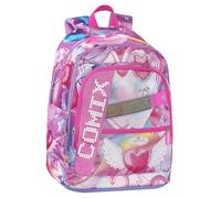 COMIX ULTRA BRIGHT - Zaino Scuola Pannello Scrittura Led Personalizzabile, 3 Ampi Scomparti, Tasca Frontale, Schienale e Fondo Termoformati, Spallacci Imbottiti e Regolabili, 32x43Hx23 cm, 31 L