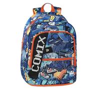 COMIX Ultra Bright - Zaino Scuola Pannello Scrittura Led Personalizzabile, 3 Ampi Scomparti, Tasca Frontale, Schienale e Fondo Termoformati, Spallacci Imbottiti e Regolabili, 32x43Hx23 cm, 31 L