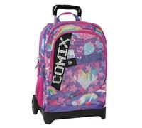 COMIX Ultra Bright - Zaino Scuola Trolley Staccabile, con Pannello Scrittura Led, Ampi Scomparti, Ruote Sostituibili, Maniglia Regolabile, Spallacci Imbottiti Regolabili, Fondo Preformato, 34x52Hx22cm