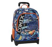 COMIX Ultra Bright - Zaino Scuola Trolley Staccabile, con Pannello Scrittura Led, Ampi Scomparti, Ruote Sostituibili, Maniglia Regolabile, Spallacci Imbottiti Regolabili, Fondo Preformato, 34x52Hx22cm