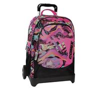 COMIX Wave - Zaino Scuola Trolley per Bambini e Ragazzi, Maniglia Regolabile, Trolley Staccabile, Spallacci Imbottiti e Regolabili, 2 Ampi Scomparti e Tasca Frontale, Chiusure a Zip, 34x52Hx22cm