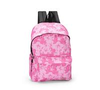 Franco Cosimo Panini Editore, ZAINO AMERICANO ALLOVER HIBISCUS COMIX Unisex-Bambini e ragazzi, Rosa, Medio