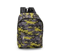 Franco Cosimo Panini Editore, ZAINO AMERICANO ALLOVER CAMO MESH COMIX Unisex-Bambini e ragazzi, Nero mimetico, Medio