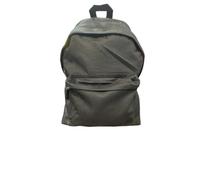 Comix Zaino Americano Nero con Tasca Frontale, 30x41x15 cm | Tasca Frontale con Zip, Spallacci Imbottiti, Manico Superiore, Tessuto Resistente, Uso Scolastico