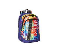 Comix , Zaino Organizzato Flash MAD Plate Unisex Bambini E Ragazzi, Multicolore, Taglia unica