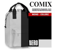 COMIX ZAINO RECTANGULAR BACKPACK MONOCOLORE SPORT E TEMPO LIBERO