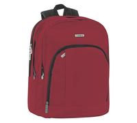 Comix - Zaino Scuola Media, Elementare e Superiore per Bambine e Ragazze, Schienale Imbottito e Rinforzato, Spallacci Regolabili, 3 Scomparti Principali, Tasca Frontale, 32x43Hx23 cm, Borgogna