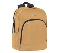 COMIX - Zaino Scuola Media, Elementare e Superiore per Bambine e Ragazze, Schienale Imbottito e Rinforzato, Spallacci Regolabili, 3 Scomparti Principali, Tasca Frontale, 32x43Hx23 cm, Senape