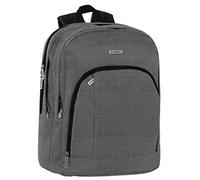 COMIX - Zaino Scuola, Università e Lavoro, con 3 Ampi Scomparti, Alloggio Porta PC, Tasca Frontale, Chiusura a Zip e Spallacci Regolabili, 32x43Hx23 cm, 31 L, Color Grigio Melange