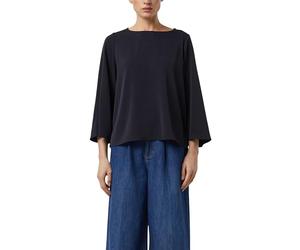 comma 2179278 Camicia a Maniche Lunghe, Blu, 42 Donna