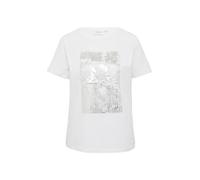 comma casual identity Maglietta argento / bianco Donna - Abbigliamento - Taglie comode - Maglie e top - Maglie e T-shirt comma casual identity M