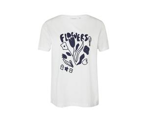 comma casual identity Maglietta blu scuro / bianco Donna - Abbigliamento - Taglie comode - Maglie e top - Maglie e T-shirt comma casual identity XS