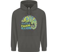 Comma Chameleon Divertente Lizard Bambini Felpa con Cappuccio