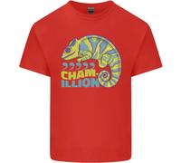 Comma Chameleon Divertente Lizard Uomo Cotone T-Shirt