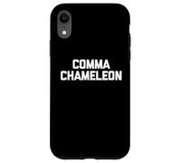 Comma Chameleon - Scrittore divertente Insegnante di inglese Autore Grammatica Custodia per iPhone XR