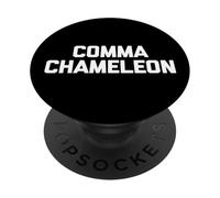 Comma Chameleon - Scrittore divertente Insegnante di inglese Autore Grammatica PopSockets PopGrip Adesivo