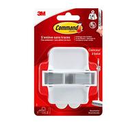 Command 17007 Scopa titolare, fino a 1, portata 8 kg, 1 Ganci e 2 Strips