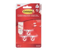 Command 17008 PVC gancio da soffitto, portata fino a 225 G, 3 Ganci, 4 Strips