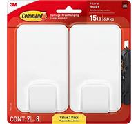 Command 17011-2ES Ganci XL, bianco, 2 pezzi