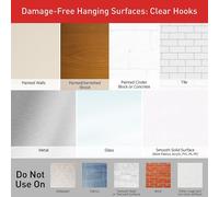 Command 17017CLR Clip per cavo rotondo, plastica, trasparente