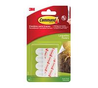 Command 17024 - Strisce adesive, removibili, per poster, foto e calendari, 12 pz, bianco