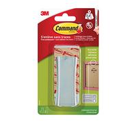 Command 17047 - Gancio per appendere quadri, in metallo, misura L, portata fino a 2,2 kg, con 2 strisce adesive