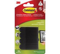 Command 17202BLK Immagine di Fissaggio, Confezione da 4, 2 Fogli, Misura S, Nero