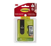 Command 17206BLK-12 - Strisce di montaggio L, misura L, colore: Nero