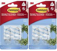 Command 3M Molette con Strisce Chiare, Istruzioni Solo in Lingua Inglese, Transparente