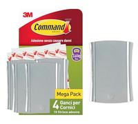 Command Chiodo Adesivo Universale XL per Cornici con Passepartout- 4 Chiodi e 10 Strisce Adesive - ottimale per Appendere Quadri, Specchi e Orologi senza Forare o Danneggiare il Muro - Fino a 3,6 Kg
