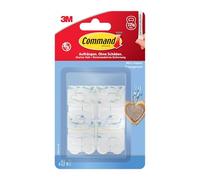 Command Clip decorative, confezione da 6 mini ganci e 8 piccole strisce adesive, trasparenti, per decorazione e catena luminosa senza fori e forature