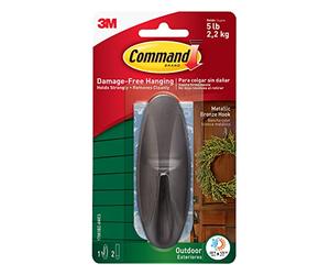 Command - Gancio grande con strisce in schiuma, colore: Bronzo metallizzato
