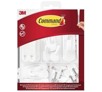Command Kit Assortito Multiuso - Strisce Adesive e Ganci Assortiti per Decorazioni, Quadri e Oggetti Leggeri - per Cucina (strofinacci e accessori) - Senza Trapano, Senza Chiodi, Senza Danni