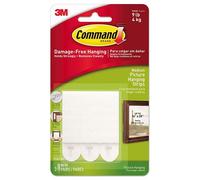 Command Medium Picture Hanging Strips-White 3 Sets/Pkg