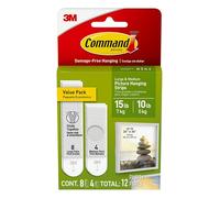 Command para colgar cuadros tiras Value Pack, color multicolor Medium & Large