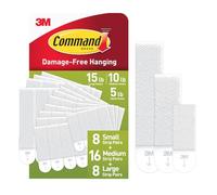 Command PH211-32NA PH203-18NA Strisce assortite per appendere quadri, bianco, piccolo, medio e grande